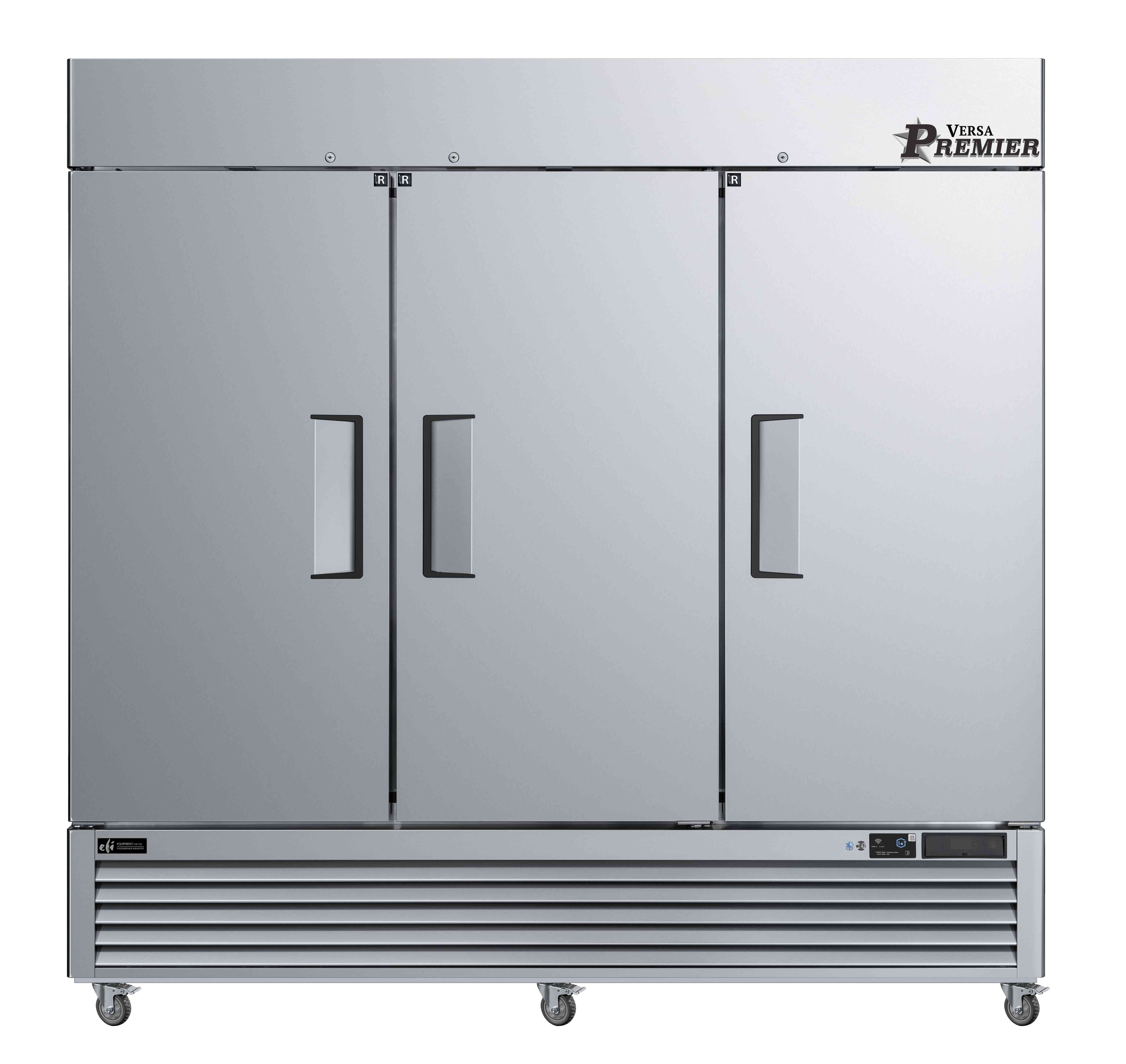 82 Inch 3 Door Reach-in Cooler Stainless Steel
